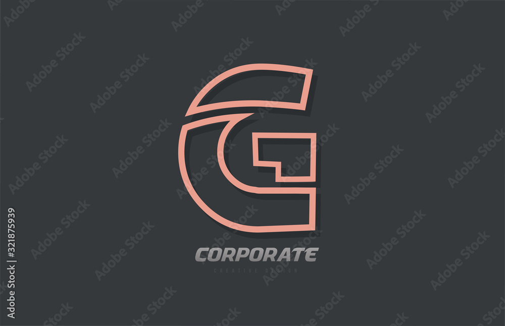 G alphabet letter line company business brown grey logo icon design G alphabet letter line company business brown grey logo icon design