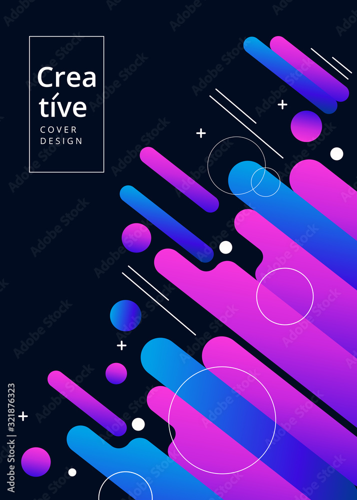 Abstract geometric shape gradient vector background. Abstract geometric shape gradient vector background.