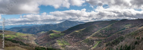 view of the mountains in O Cebreiro