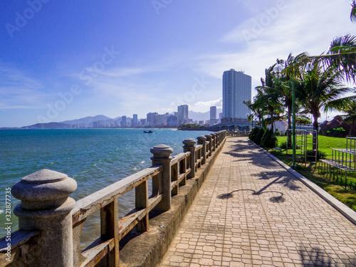View of the seafront in Nha Trang, Vietnam