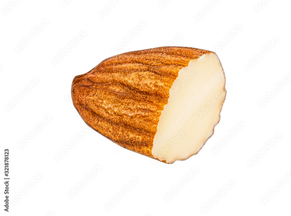 Almond isolated on white background with clipping path Almond isolated on white background with clipping path