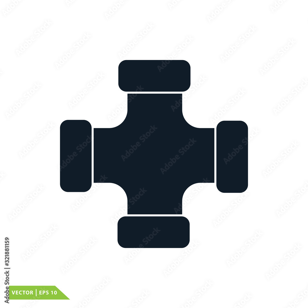 Pipe icon vector logo template Pipe icon vector logo template