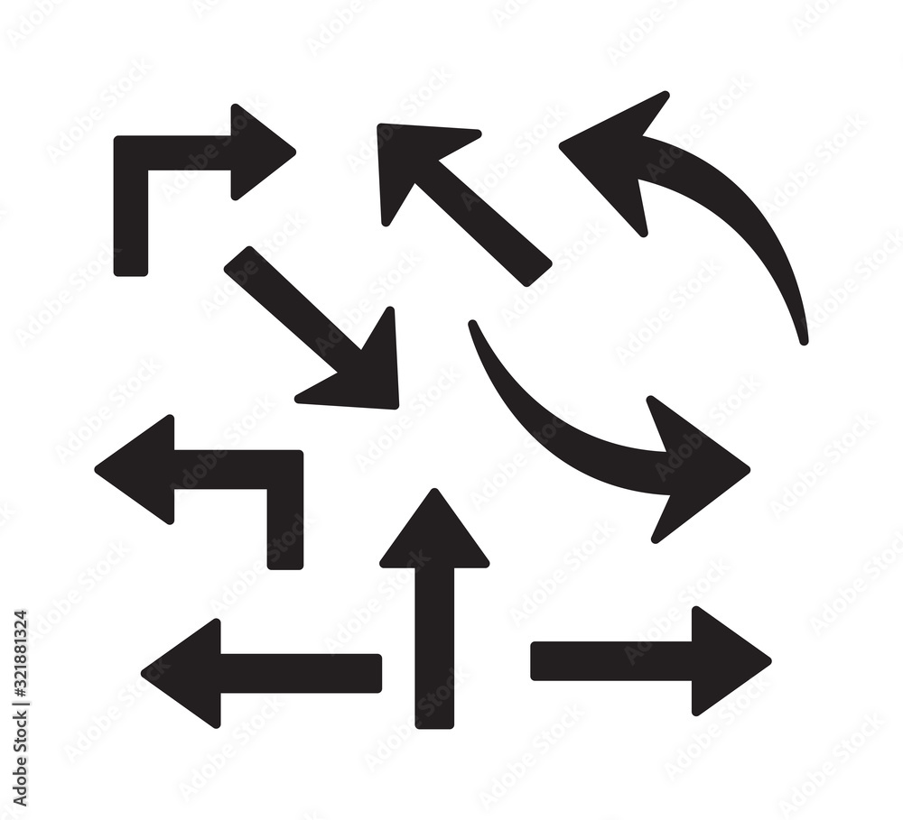 Arrow hand drawn vector illustration Arrow hand drawn vector illustration