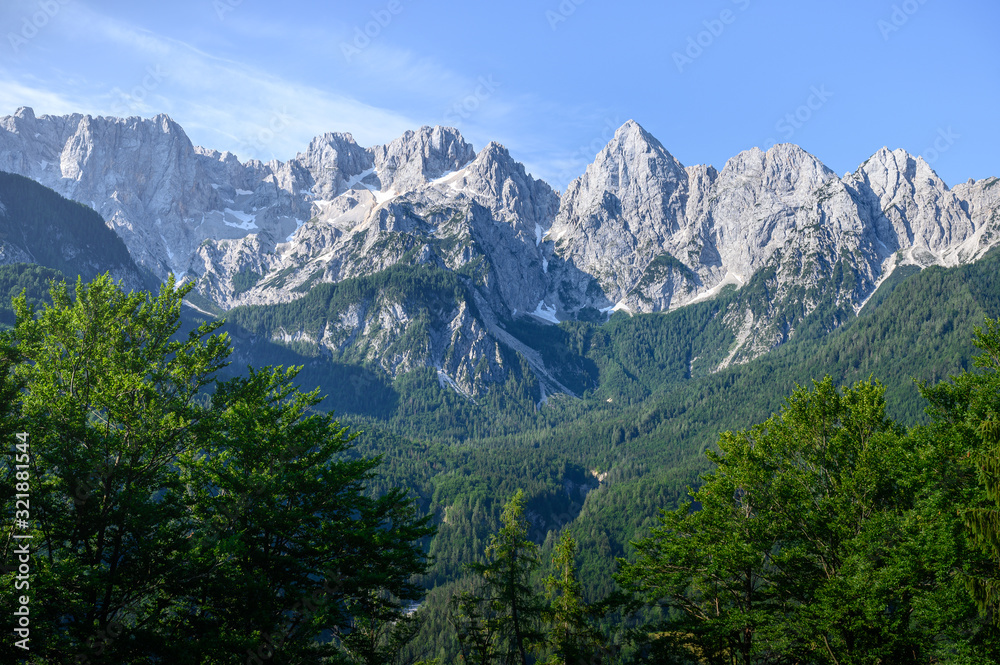 Julian Alps in Kranjska Gora, Slovenia