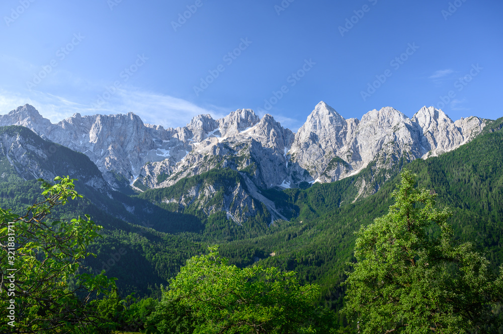 Julian Alps in Kranjska Gora, Slovenia