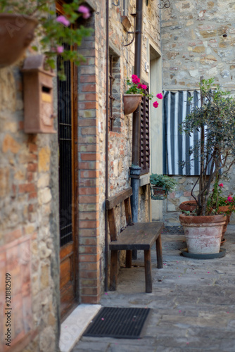 Fototapeta Naklejka Na Ścianę i Meble -  Altstadt Italien Chianti