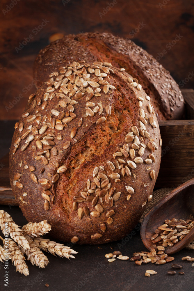 Various homemade bread