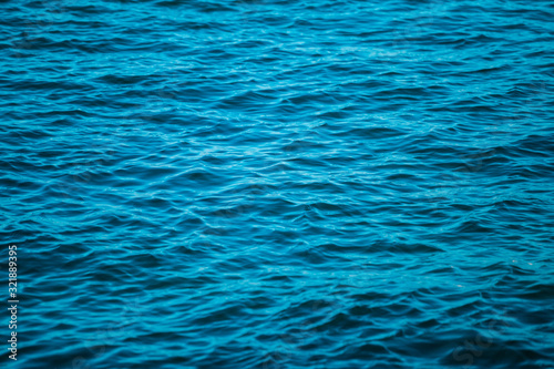 Ripples on the water.