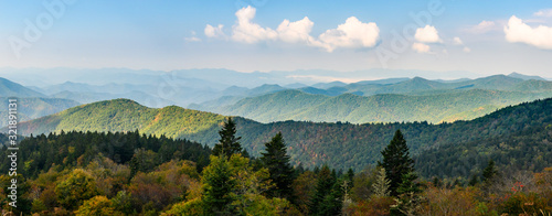 Autumn in the Appalachian Mountains Viewed Along the Blue Ridge Parkway