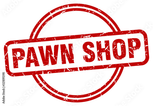 pawn shop stamp. pawn shop round vintage grunge sign. pawn shop