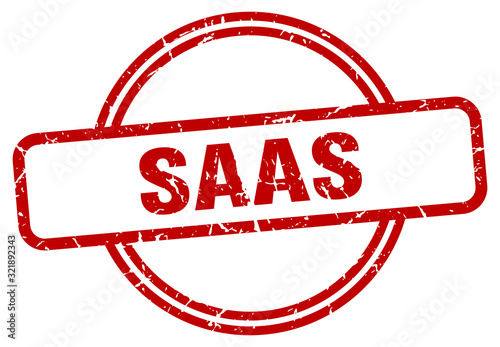 saas stamp. saas round vintage grunge sign. saas