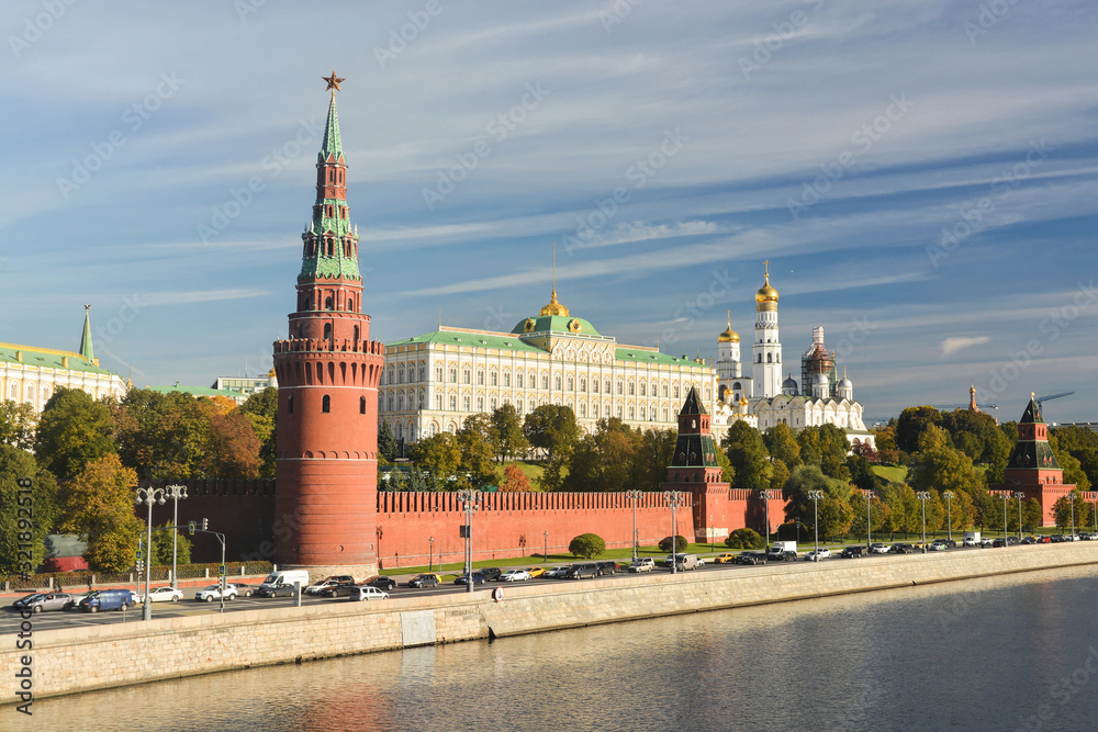 Moscow Kremlin from the Moscow river.