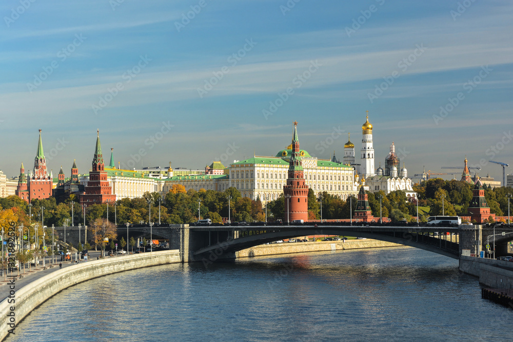 Moscow Kremlin from the Moscow river.