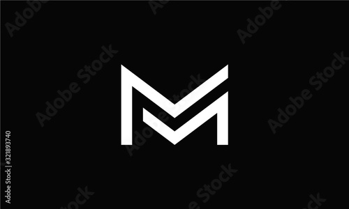 Letter MM Logo Monogram Double M Logo photo