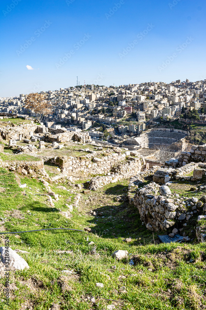 Temple of Hercules in Amman Citadel, Amman, Jordan