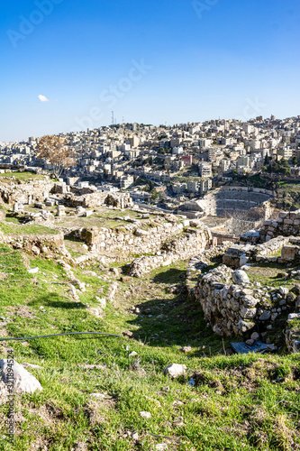 Temple of Hercules in Amman Citadel, Amman, Jordan photo