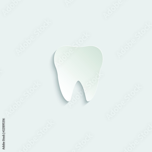 paper Tooth   black vector icon