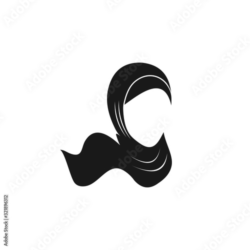 Muslimah hijab Logo vector design template