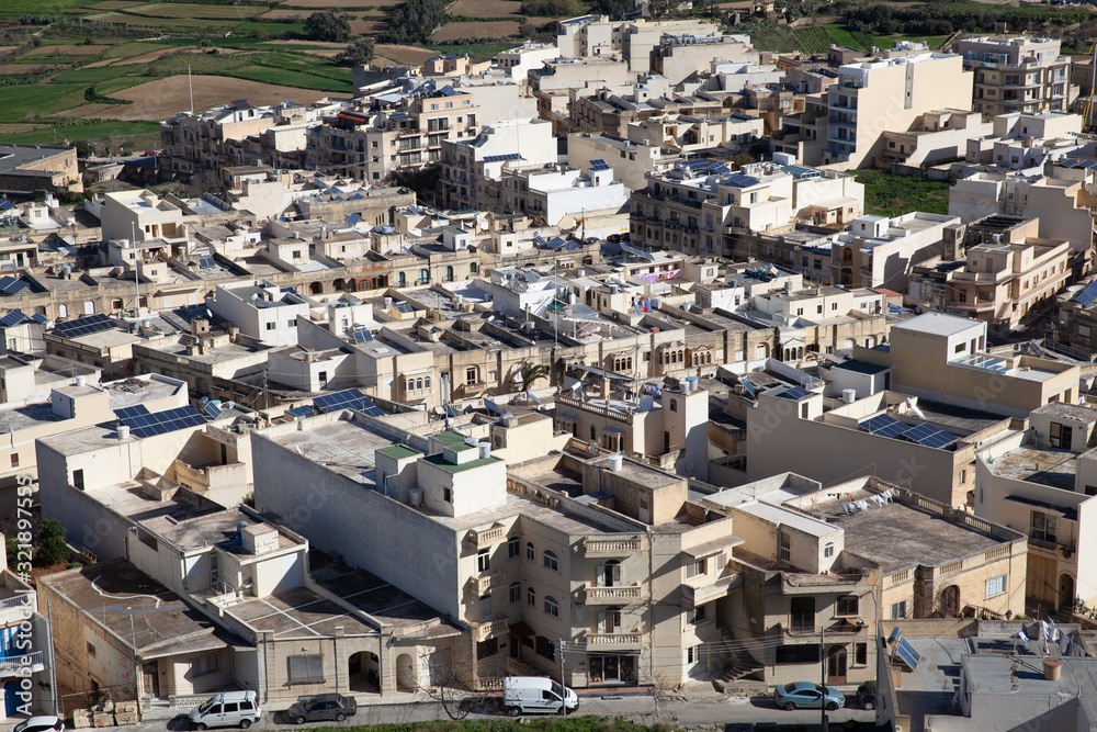Panoramic view of Victoria, Gozo, Malta Panoramic view of Victoria, Gozo, Malta