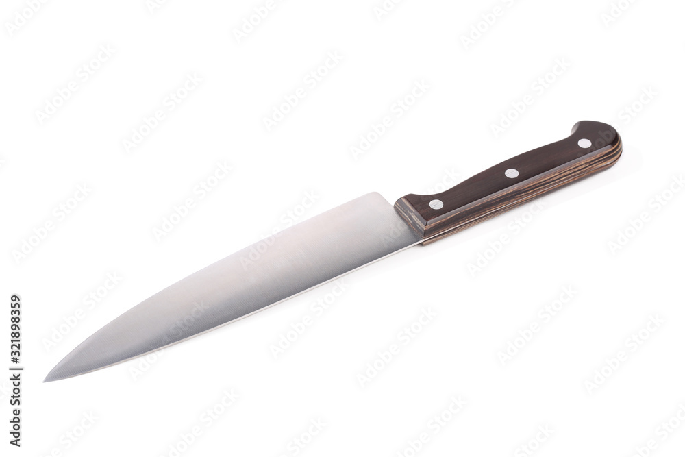 Chef's knife isolated on white Chef's knife isolated on white