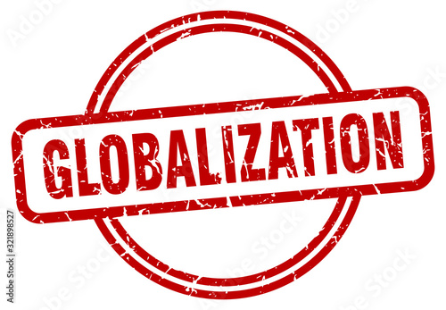 globalization stamp. globalization round vintage grunge sign. globalization