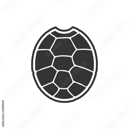 turtle shell icon. Vector illustration isolated o white background