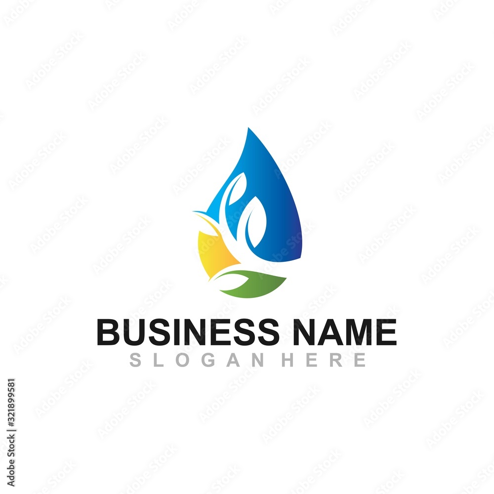 Water drop logo vector icon illustration Water drop logo vector icon illustration
