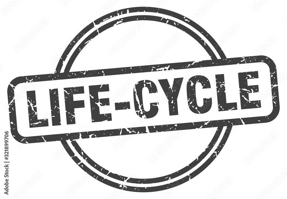 life-cycle stamp. life-cycle round vintage grunge sign. life-cycle ...