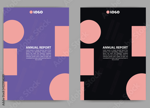 corporate business flyer, vector cover poster brochure template