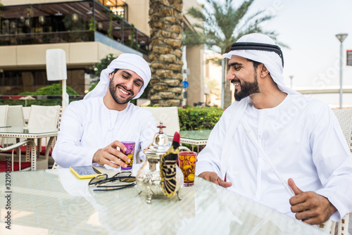 Photography Two men with kandora in Dubai