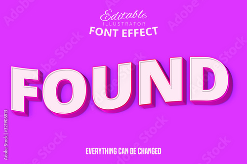 3d pink modern style text effect
