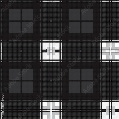 Pattern cell tissue. Fabric texture vector. Plaid fabric. Warm pattern, ornament. Checkered British Scottish fabric. Vector. Tartan, plaid pattern background. Black, white, gray. Shades of gray