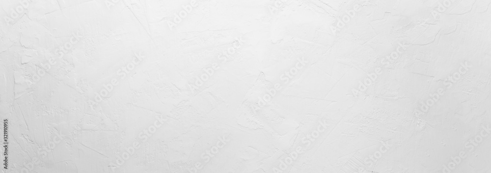 Naklejka premium White surface, background. Wall with stucco. Mockup,banner