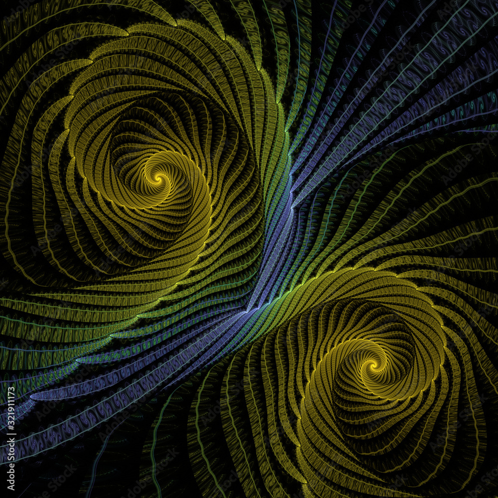 Obraz Abstract Computer generated Fractal design. A fractal is a never-ending pattern. Fractals are infinitely complex patterns that are self-similar across different scales. 2d rendering