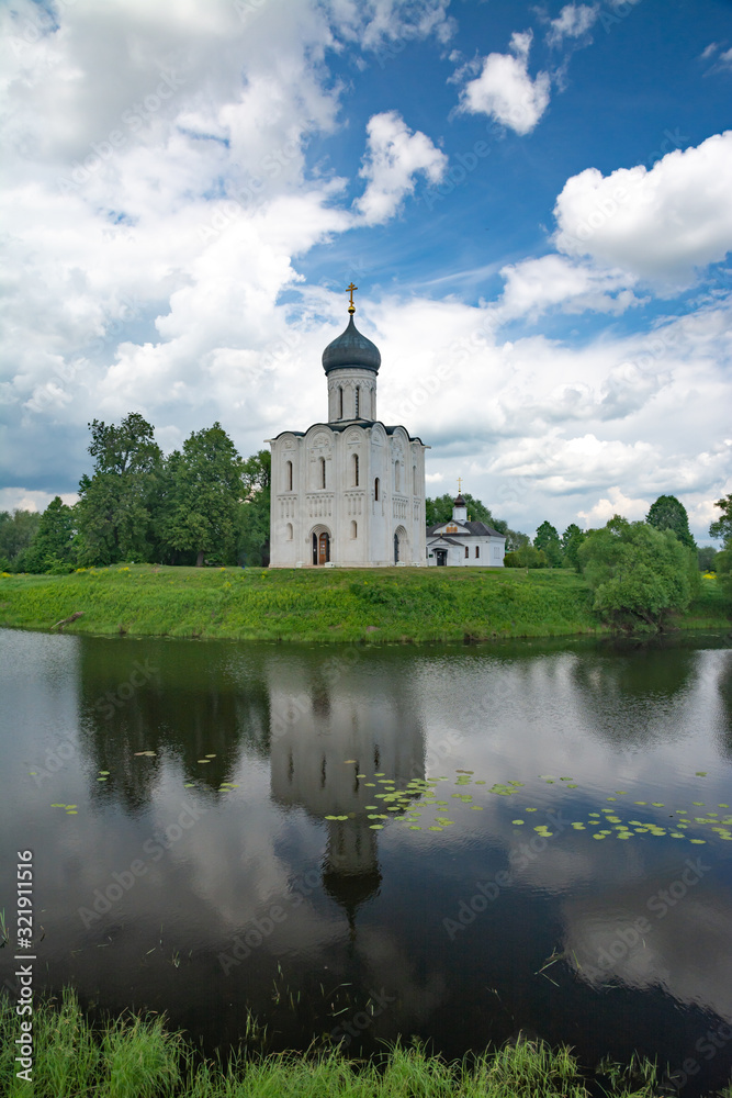 Temple of Cover on Nerly. Summer Russia