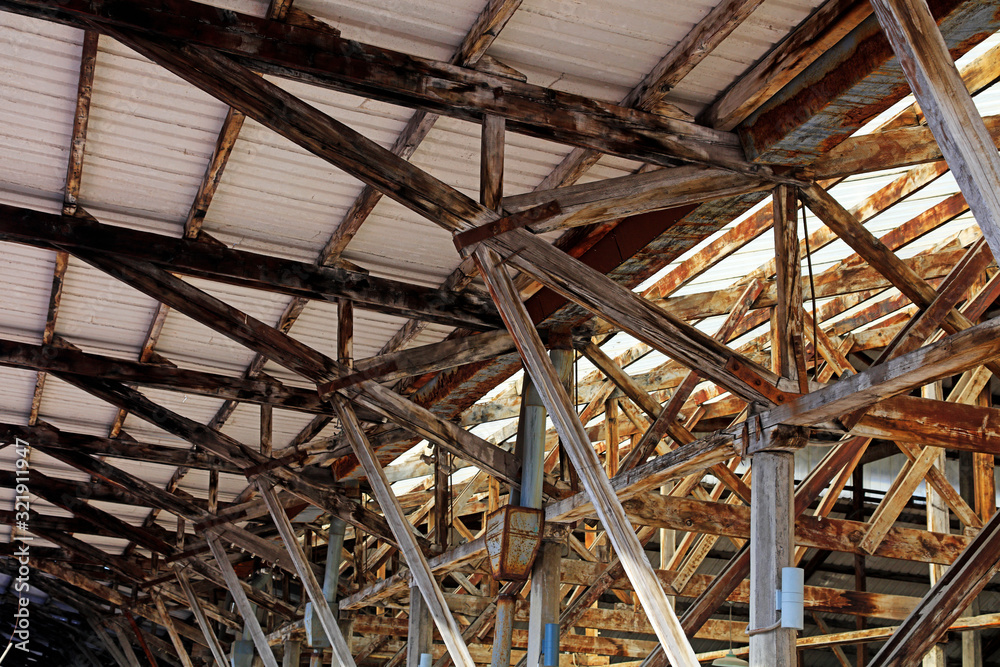 House wooden structure House wooden structure
