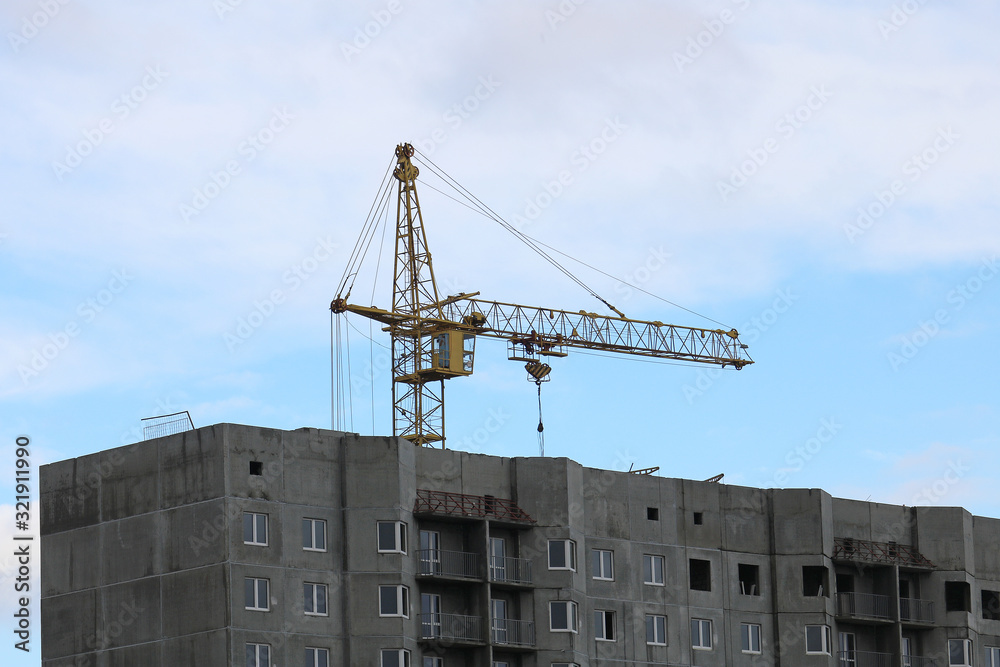construction of a multi-storey residential building