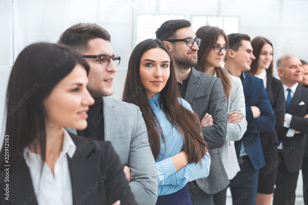 Fototapeta premium professional team of business people standing together.