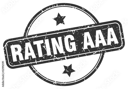 rating aaa stamp. rating aaa round vintage grunge sign. rating aaa
