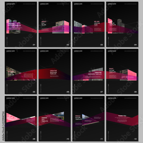 Creative brochure templates with architecture design. Abstract modern architectural background. Covers design templates for flyer, leaflet, brochure, report, presentation, advertising, magazine.