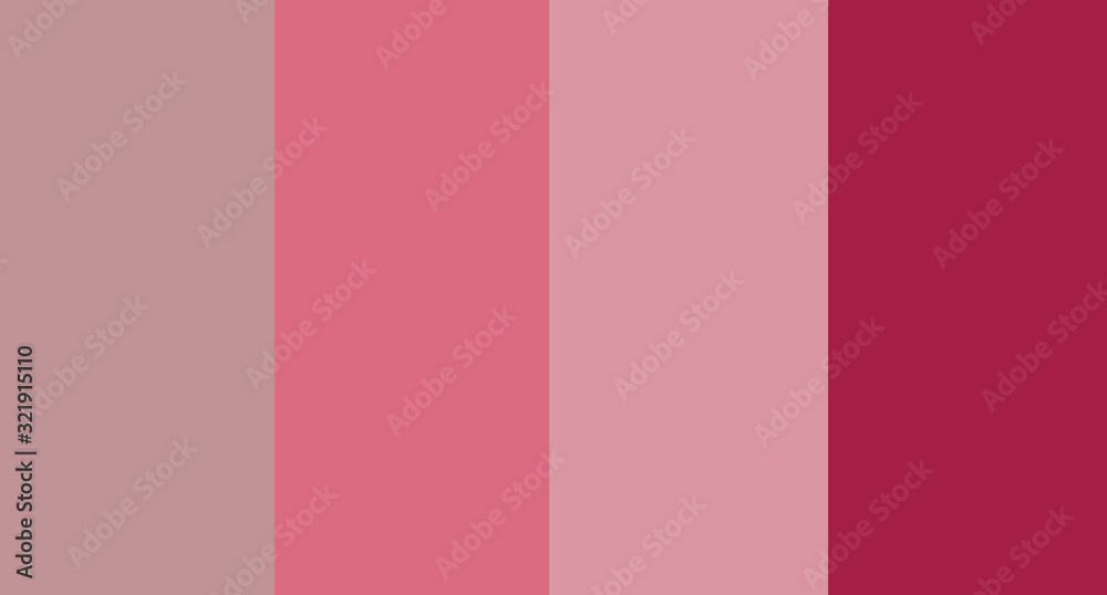 Pink color palette vector illustration