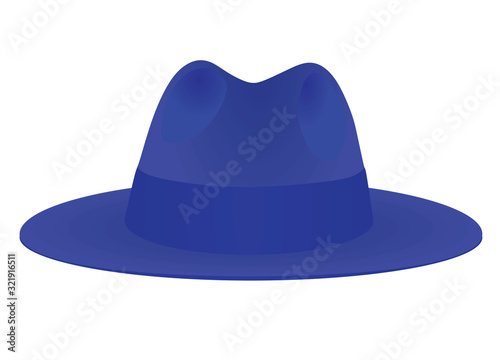 Blue  hat band. vector illustration