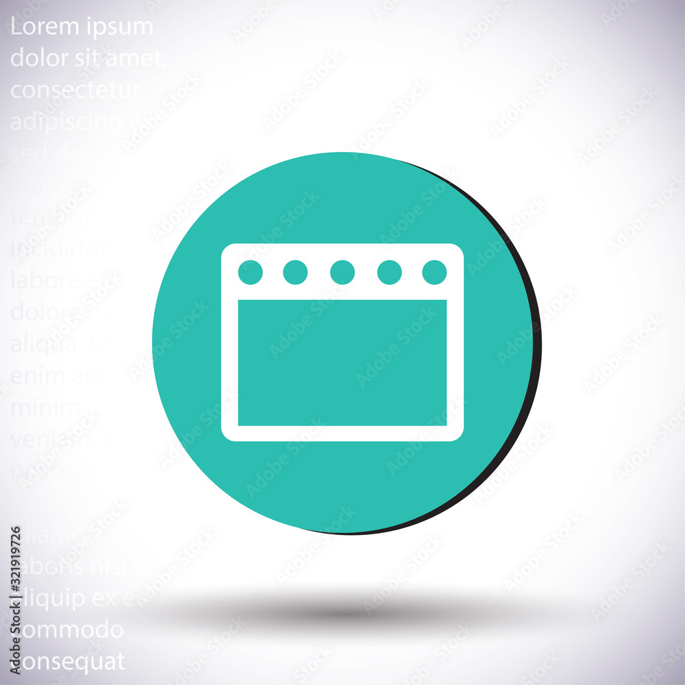 Gas stove vector icon , lorem ipsum Flat design Gas stove vector icon , lorem ipsum Flat design