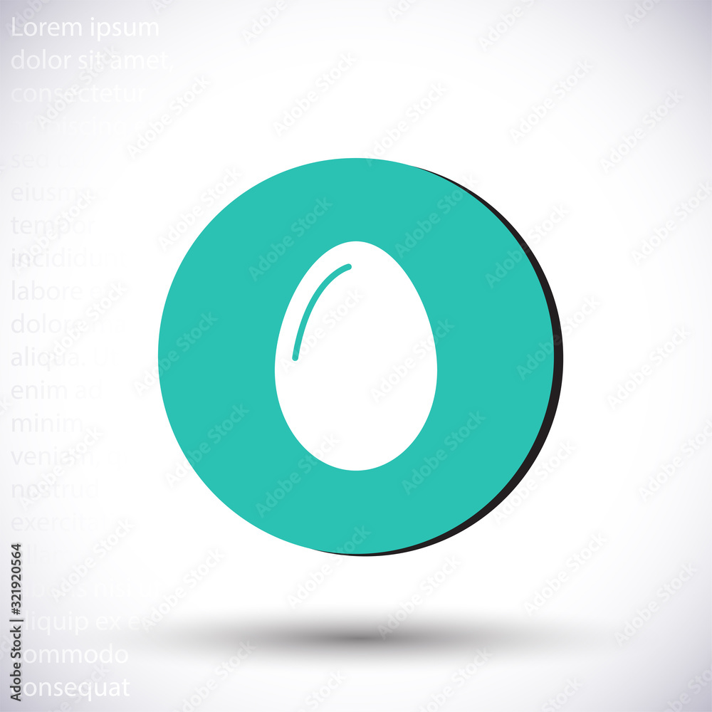 egg icon vector, solid illustration , lorem ipsum Flat design egg icon vector, solid illustration , lorem ipsum Flat design