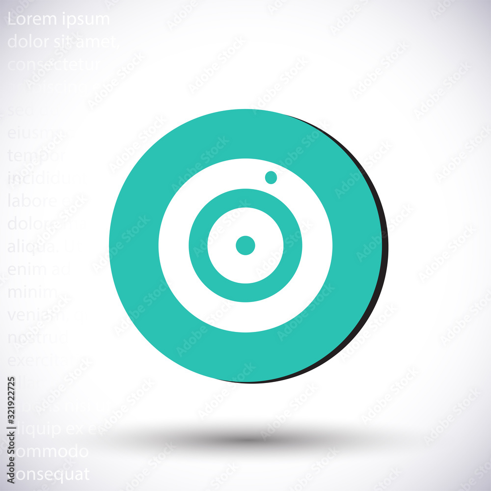 Webcam vector icon , lorem ipsum Flat design Webcam vector icon , lorem ipsum Flat design