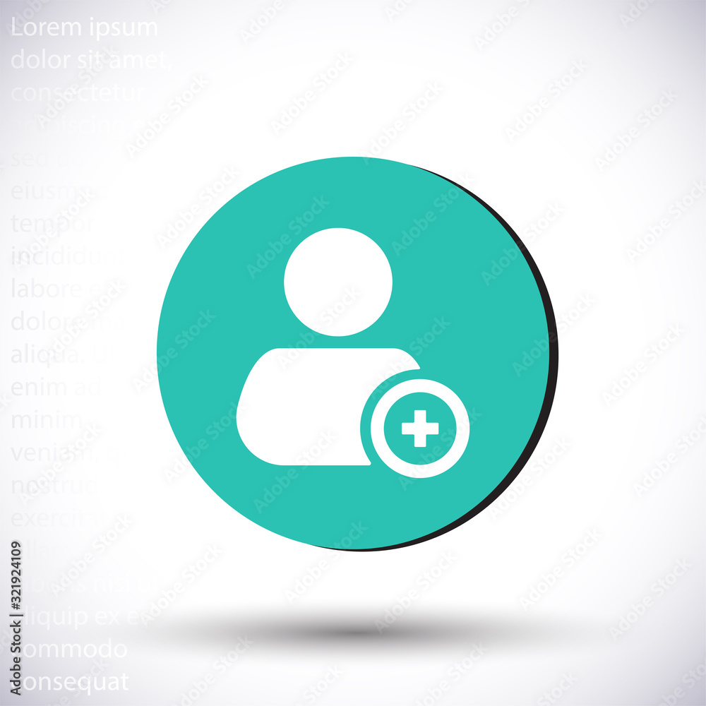 People tick vector icon , lorem ipsum Flat design People tick vector icon , lorem ipsum Flat design