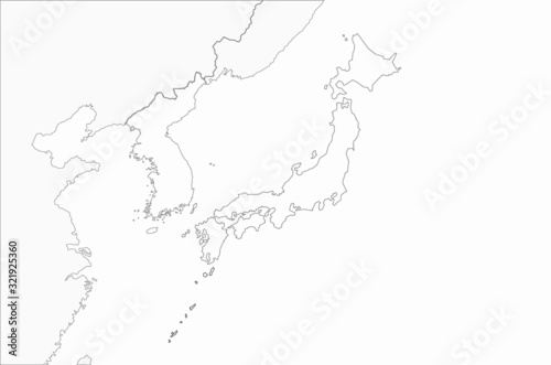 vector of korea map. dokdo map of korea.