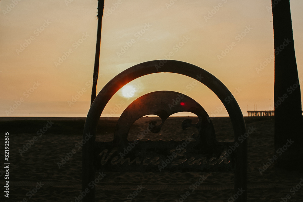 Fototapeta premium Sunset in Venice Beach