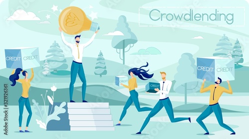 Crowdlending and Financial Credit on New Project