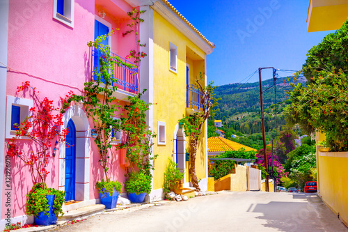 Street in Kefalonia, Greece © adisa